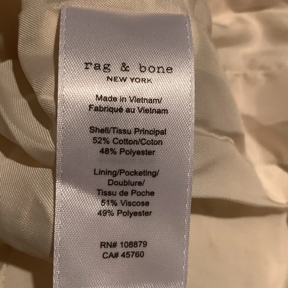 rag & bone AMAYA BLAZER Crop Jacket size 8
Color Ivory - Picture 4 of 10